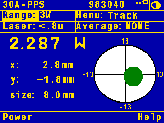 BeamTrack Screen
