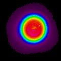 Figure 6. 1.5µm YAG Laser With Good Top Hat Structure, we see that the power density is uniform around the main lobe of the beam Figure 6. 1.5µm YAG Laser With Good Top Hat Structure, we see that the power density is uniform around the main lobe of the beam