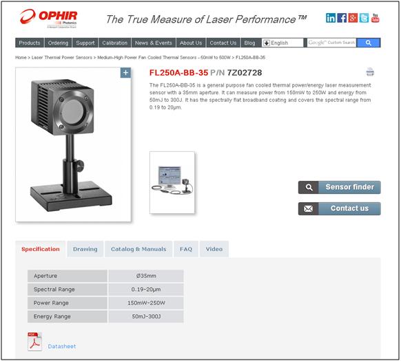 product page
